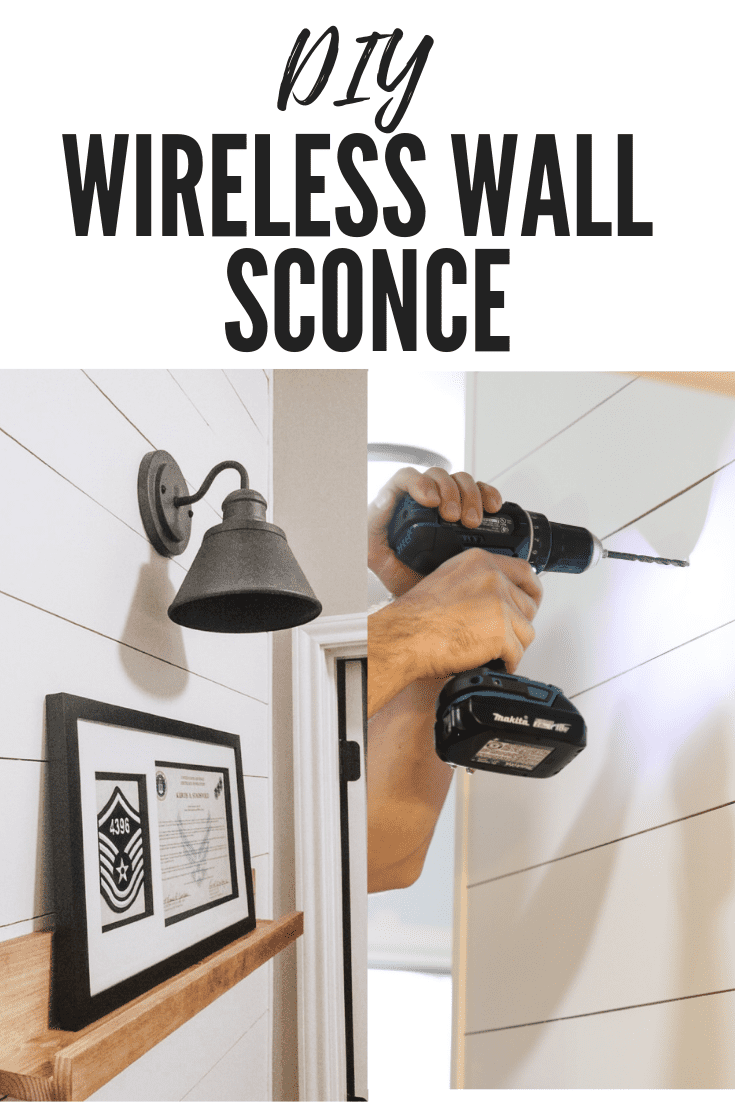 DIY Wireless Wall Sconce