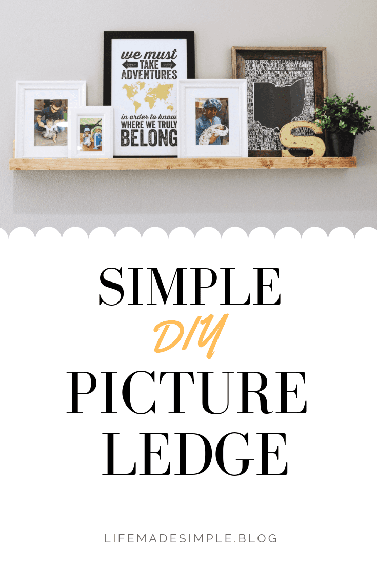 How To DIY a Easy Wood Floating Picture Shelf