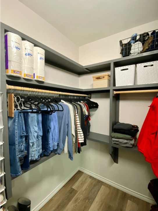 Closet makeover done.