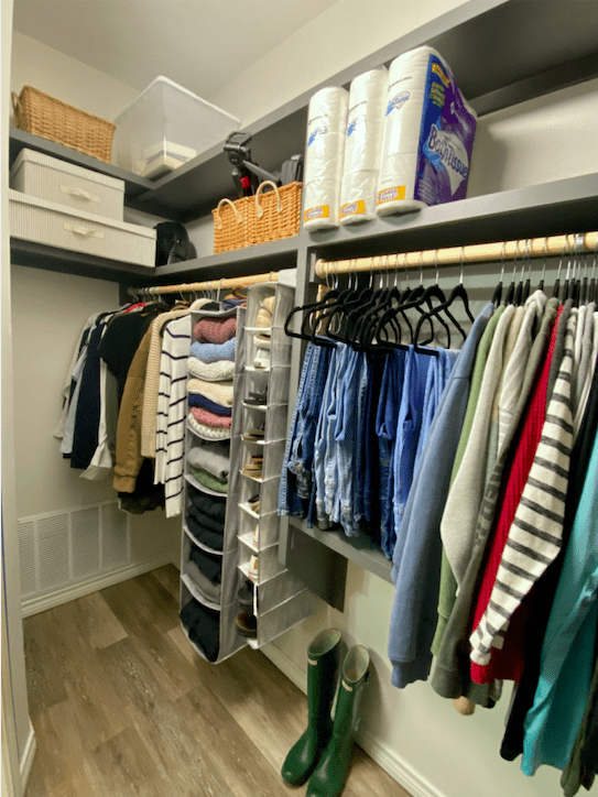 After closet makeover.