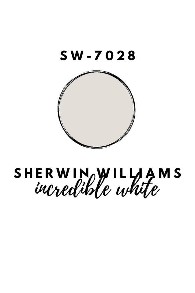 Sherwin Williams Incredible White.