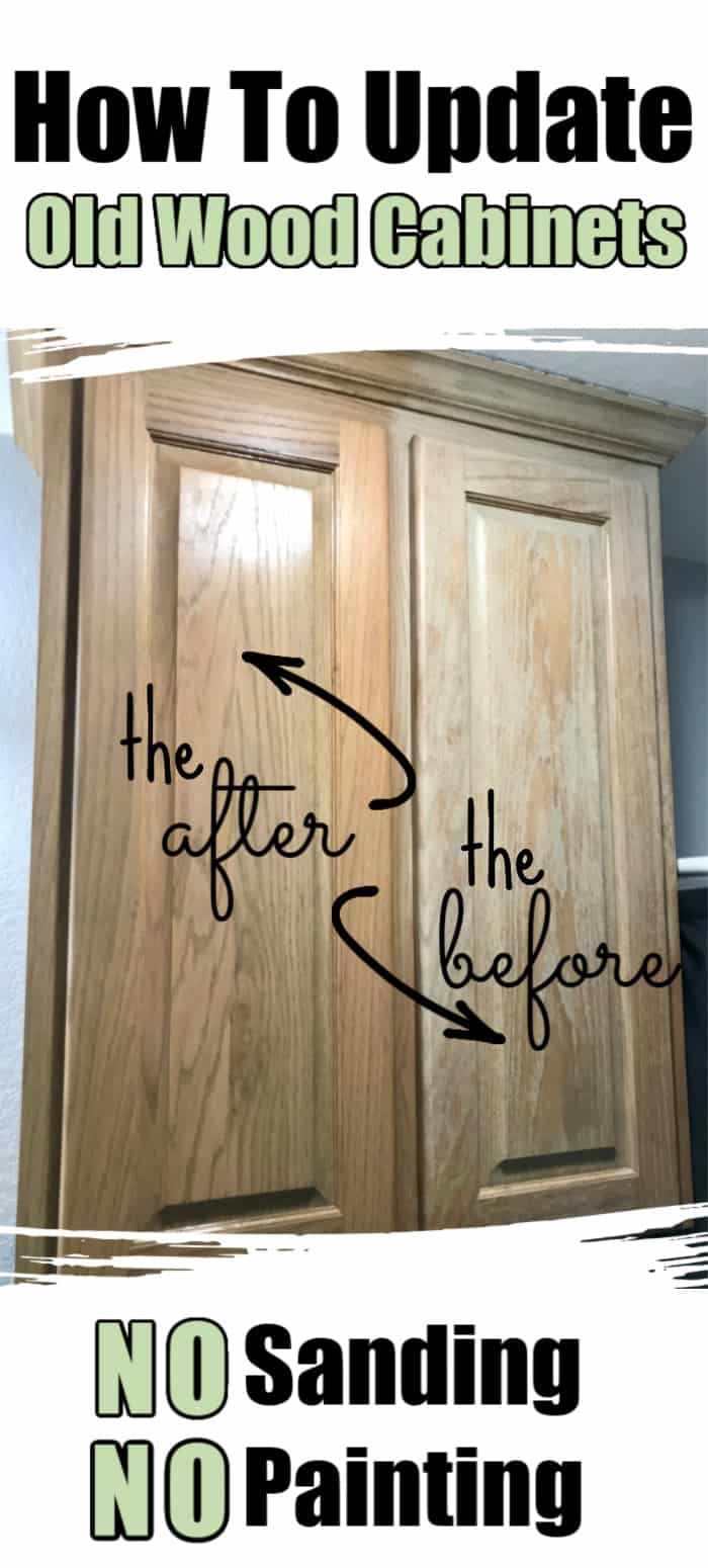 How to Restore Oak Cabinets-No Sanding or Painting - Simply DIY Home