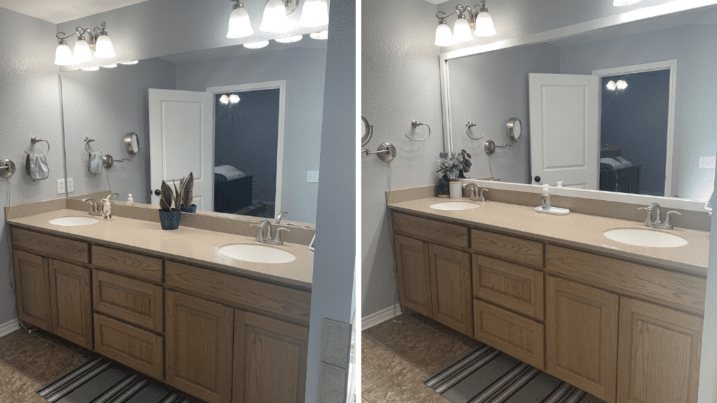 How to upgrade a bathroom mirror