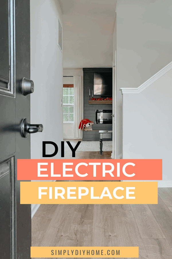 DIY electric fireplace