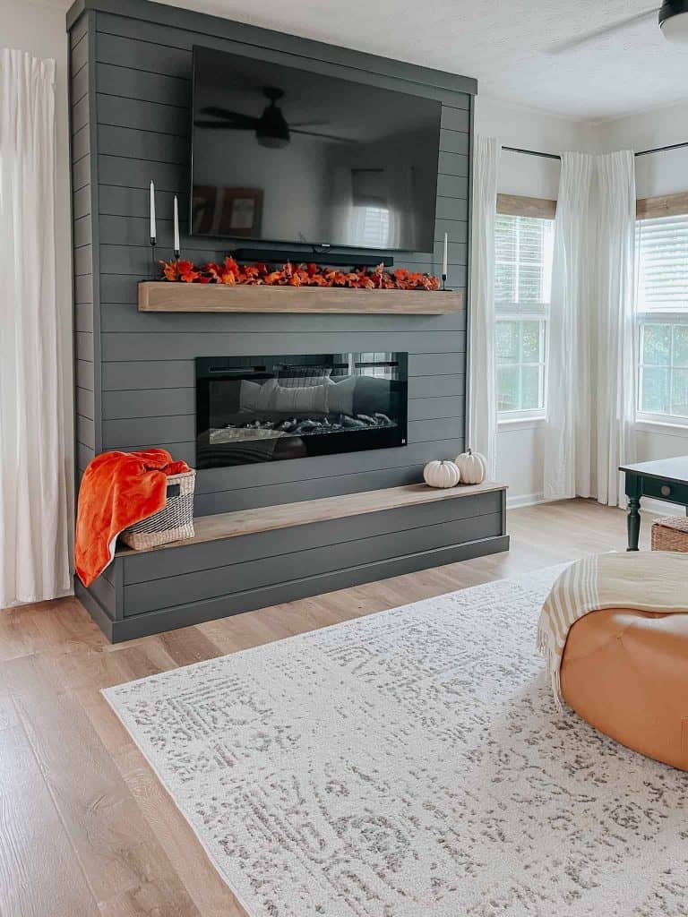 DIY Shiplap Electric Fireplace Simply DIY Home