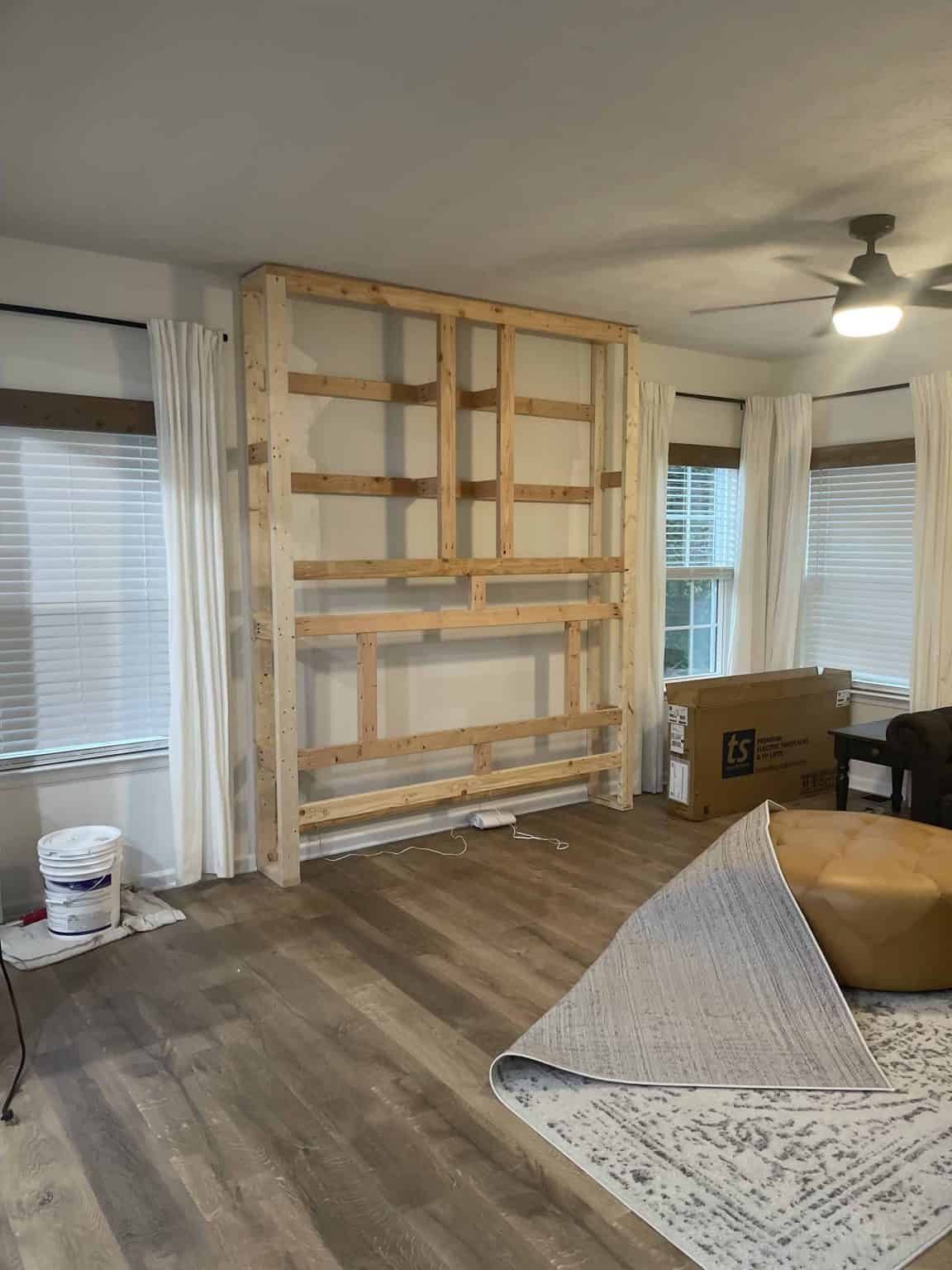 DIY Shiplap Electric Fireplace - Simply DIY Home