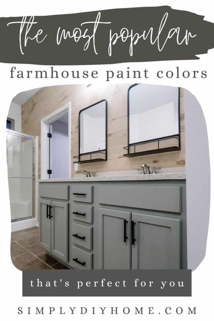 farmhouse bathroom paint colors