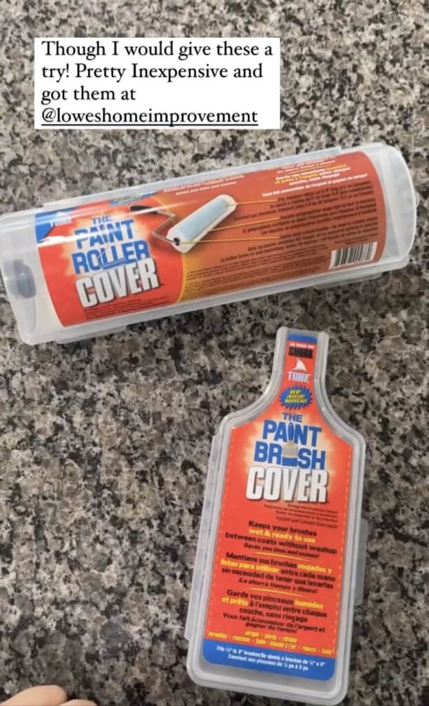 Painting tools- The Paint Roller Cover and The Paint Brush Cover. 