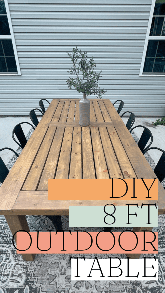 DIY outdoor table
