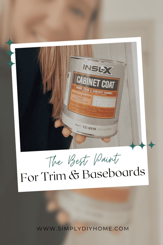 INsl-x Cabinet Coat Paint-The best paint for trim and baseboards.