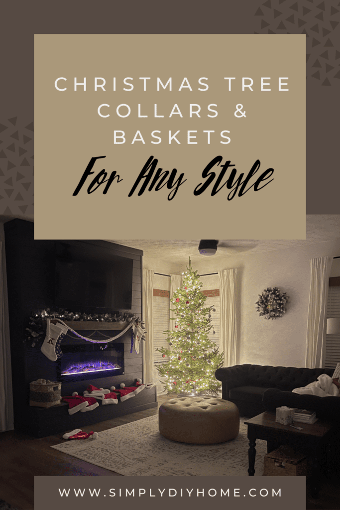 Christmas tree collars and baskets