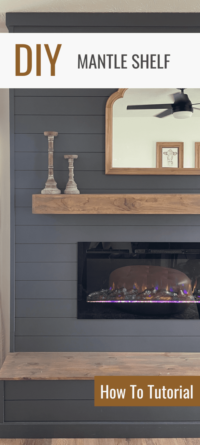 How To Build a DIY Mantel Shelf Simply DIY Home