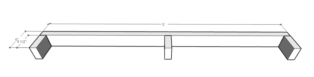 3D model of shelf support
