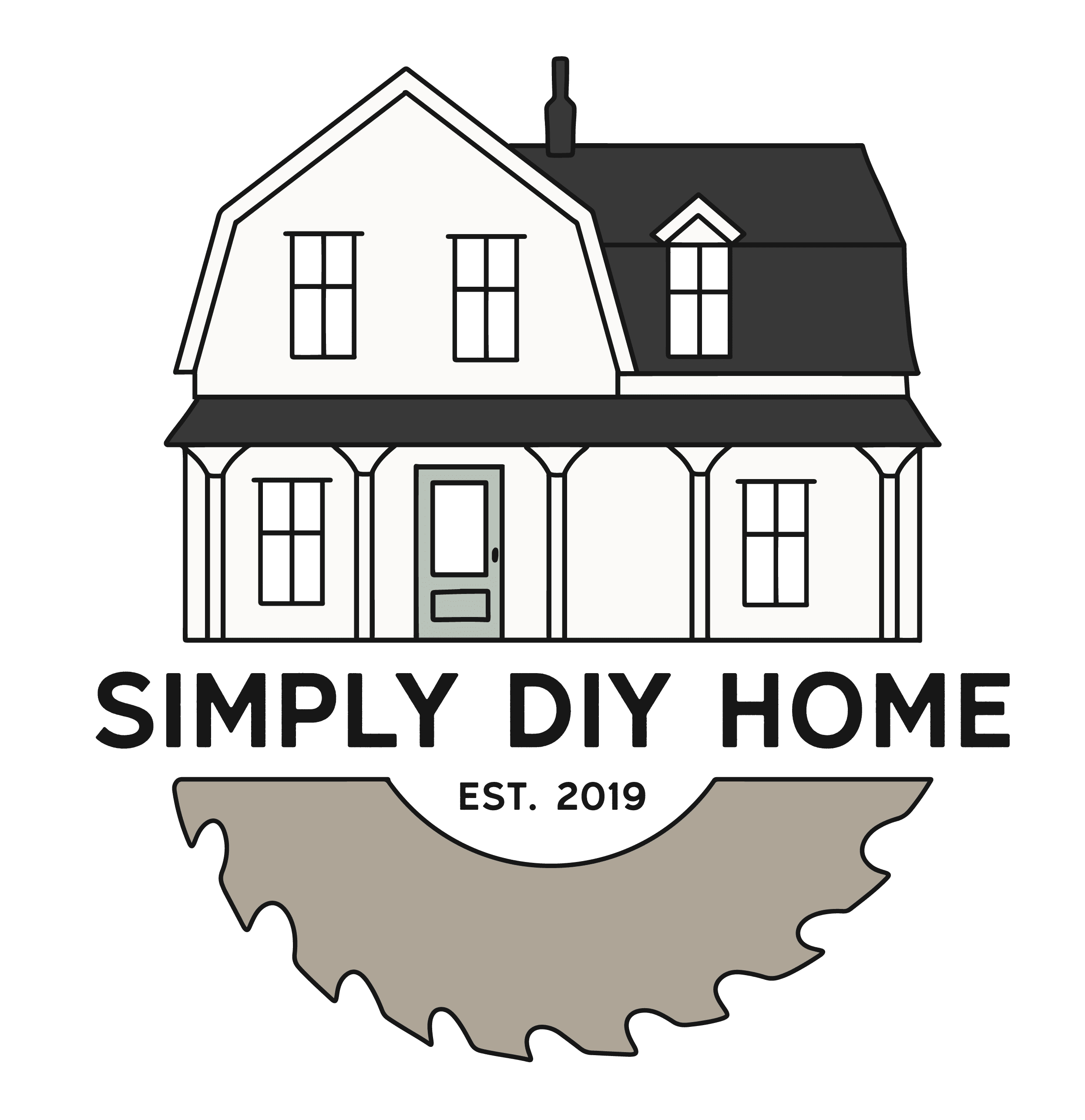 Simply diy home logo