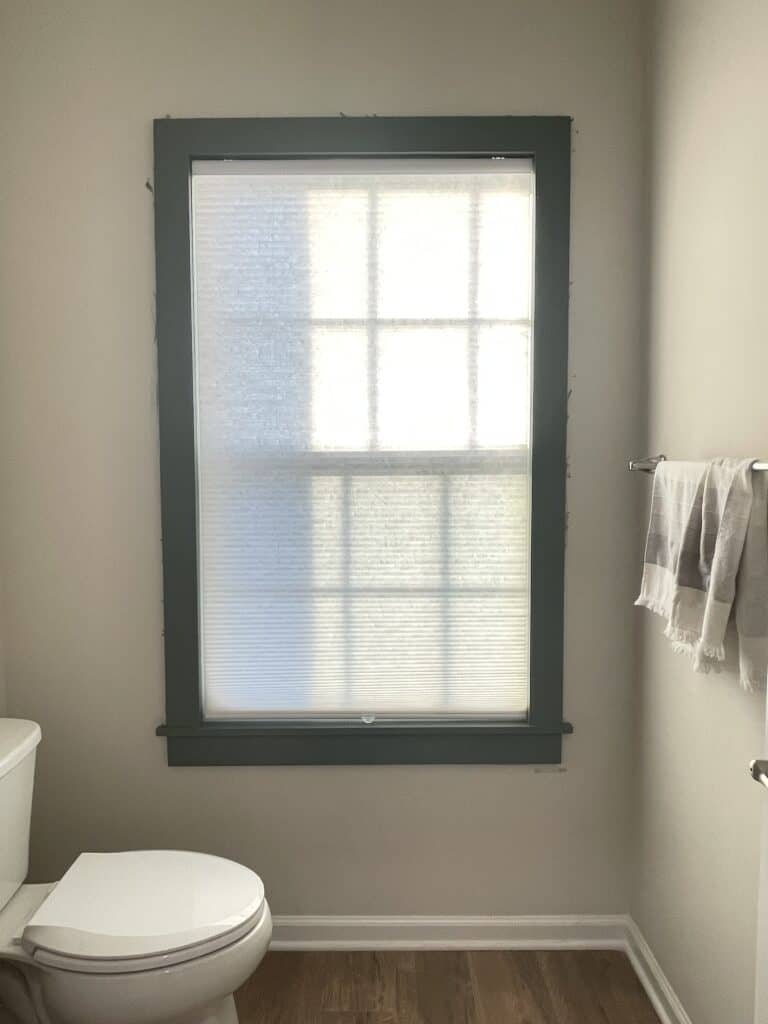 DIY farmhouse window trim 