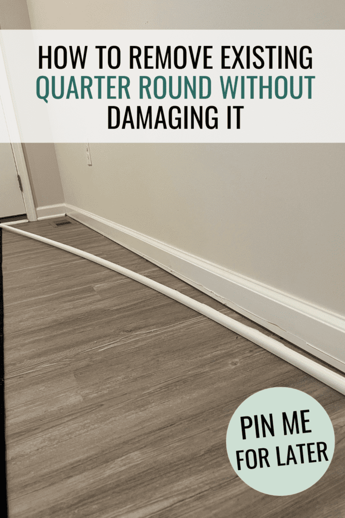 How to Remove & Install Existing Quarter Round & Trim