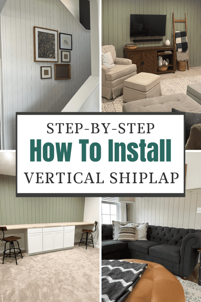 Vertical Shiplap step by step tutorial. 
