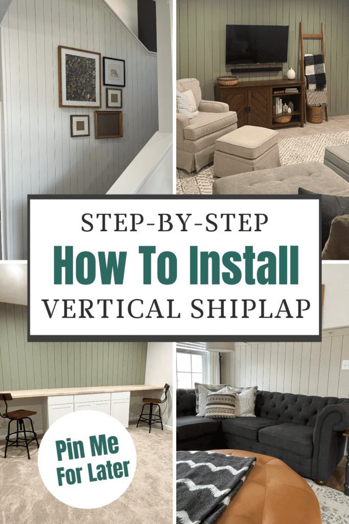 Step by step how to install vertical Shiplap wall. 