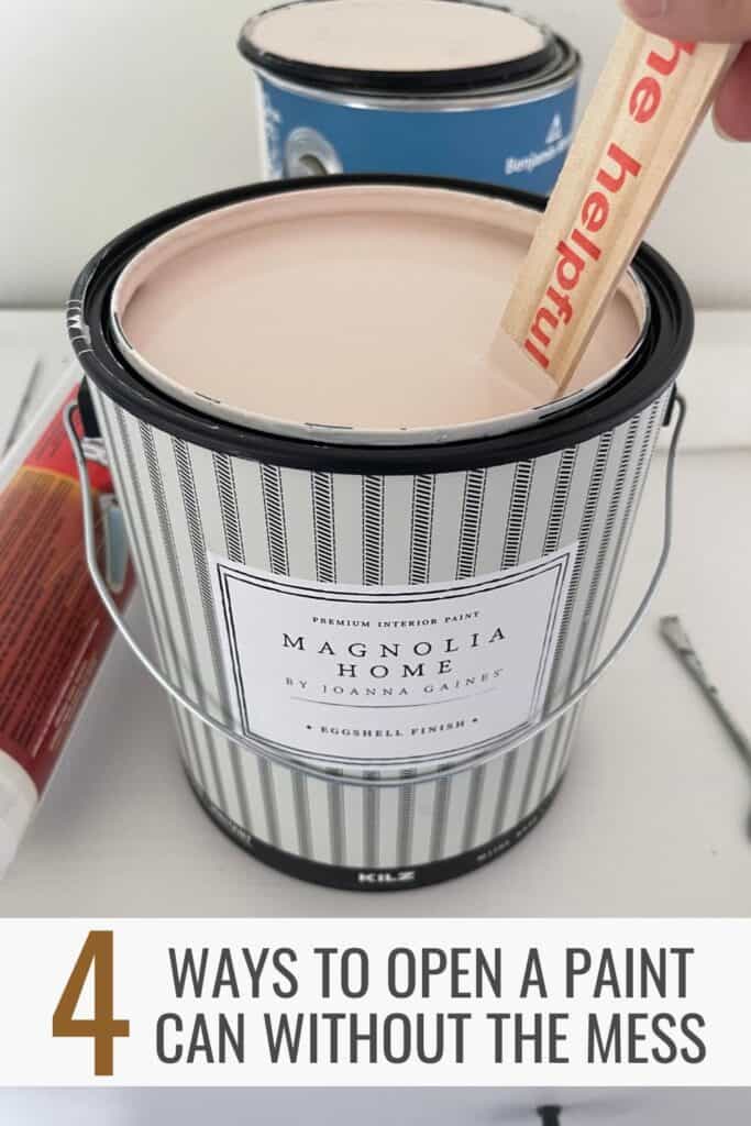 How to Open a Paint Can Without Making a Huge Mess