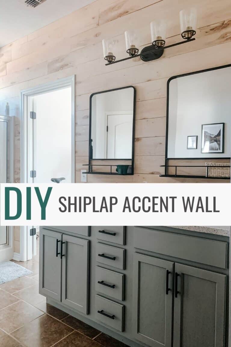 How To Get The Look For Less: DIY Shiplap Accent Wall