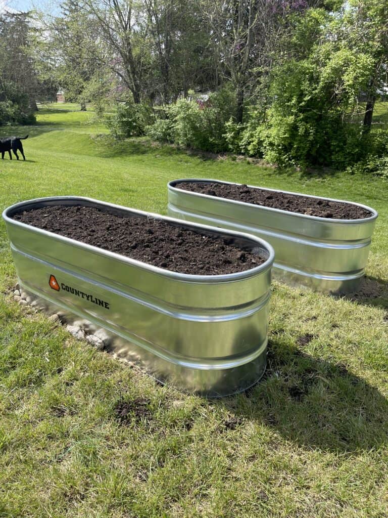 Trough garden beds