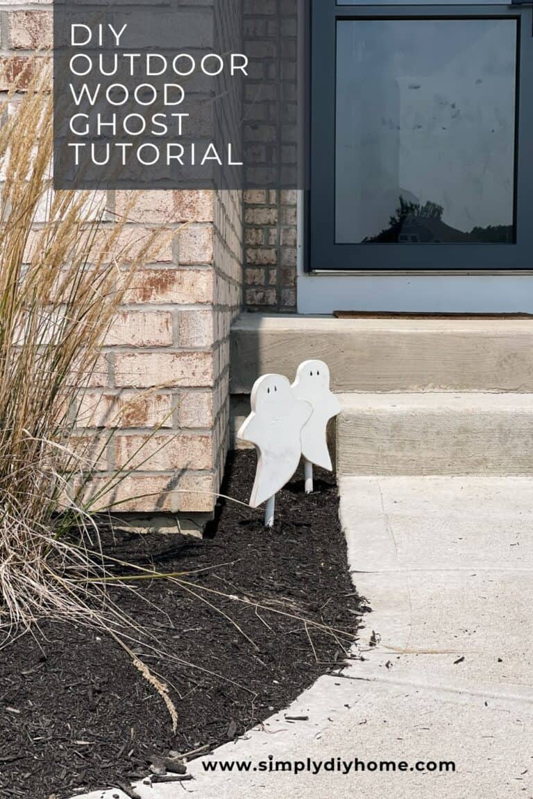 DIY Easy Wood Ghost Decor for Halloween:Free Download