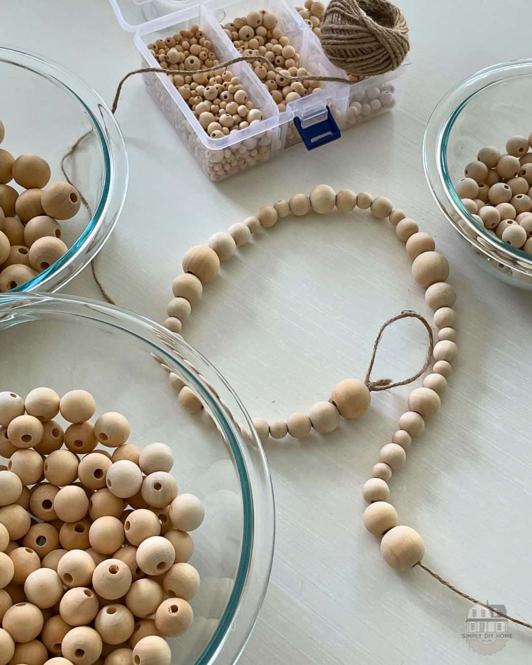 The Essential Guide To Make a DIY Wood Bead Christmas Garland