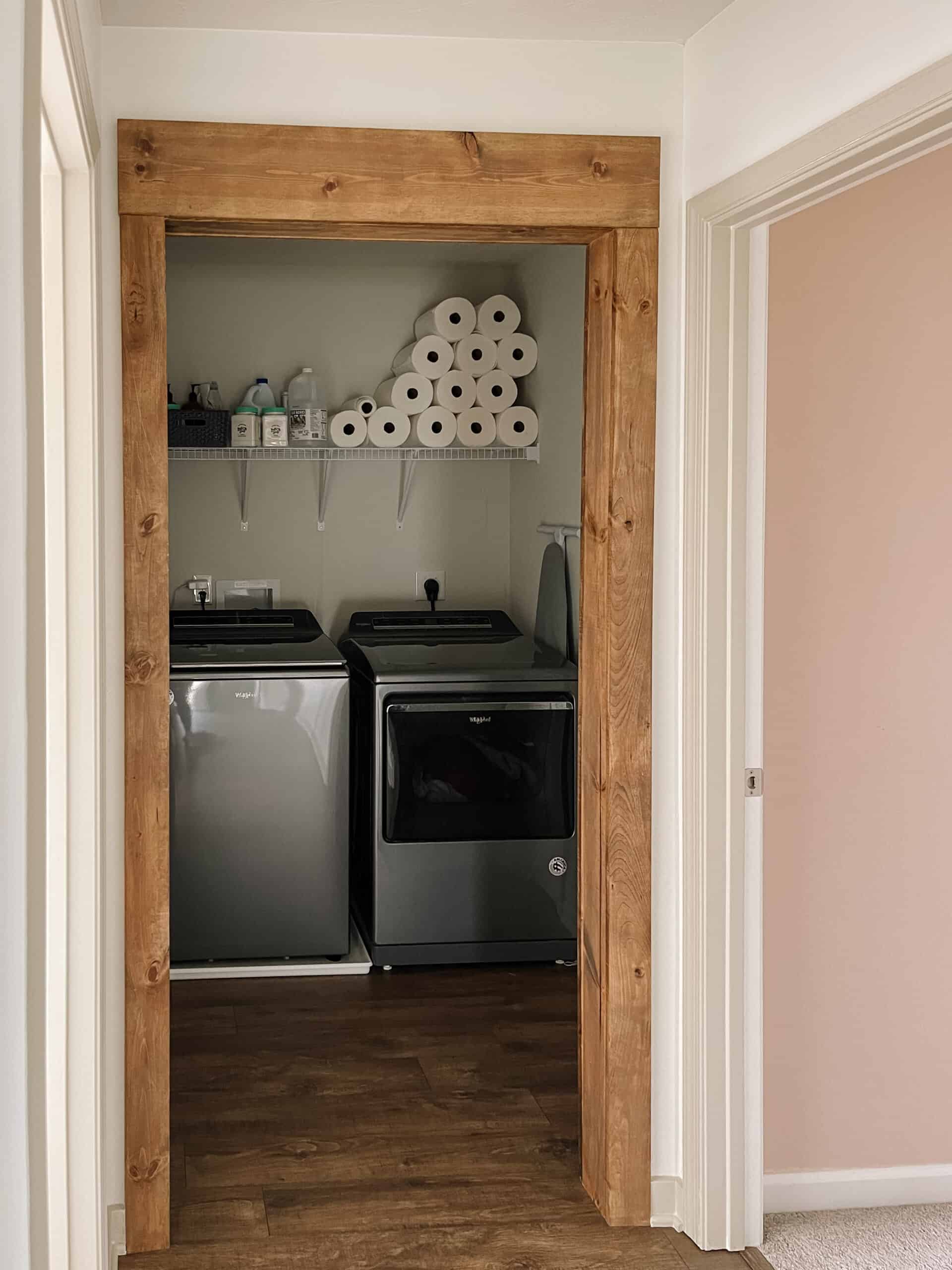 How To Build A Faux Wood Beam Doorway
