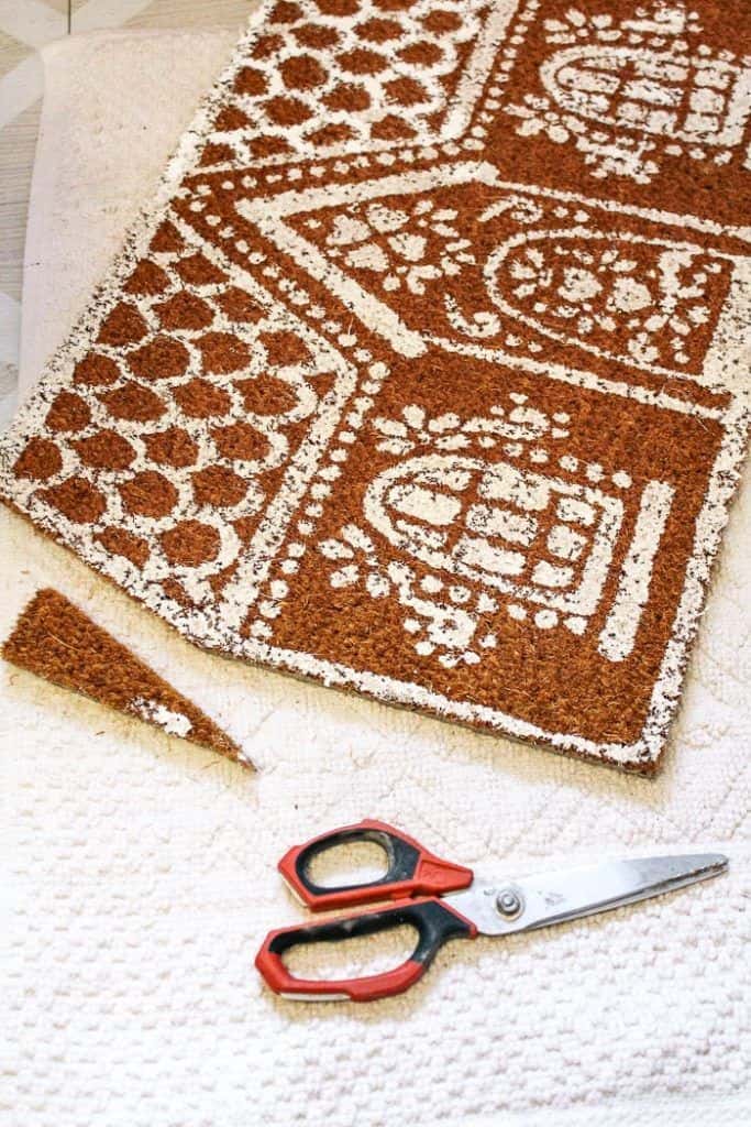 Gingerbread doormat. 