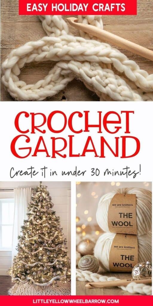 Crochet garland.